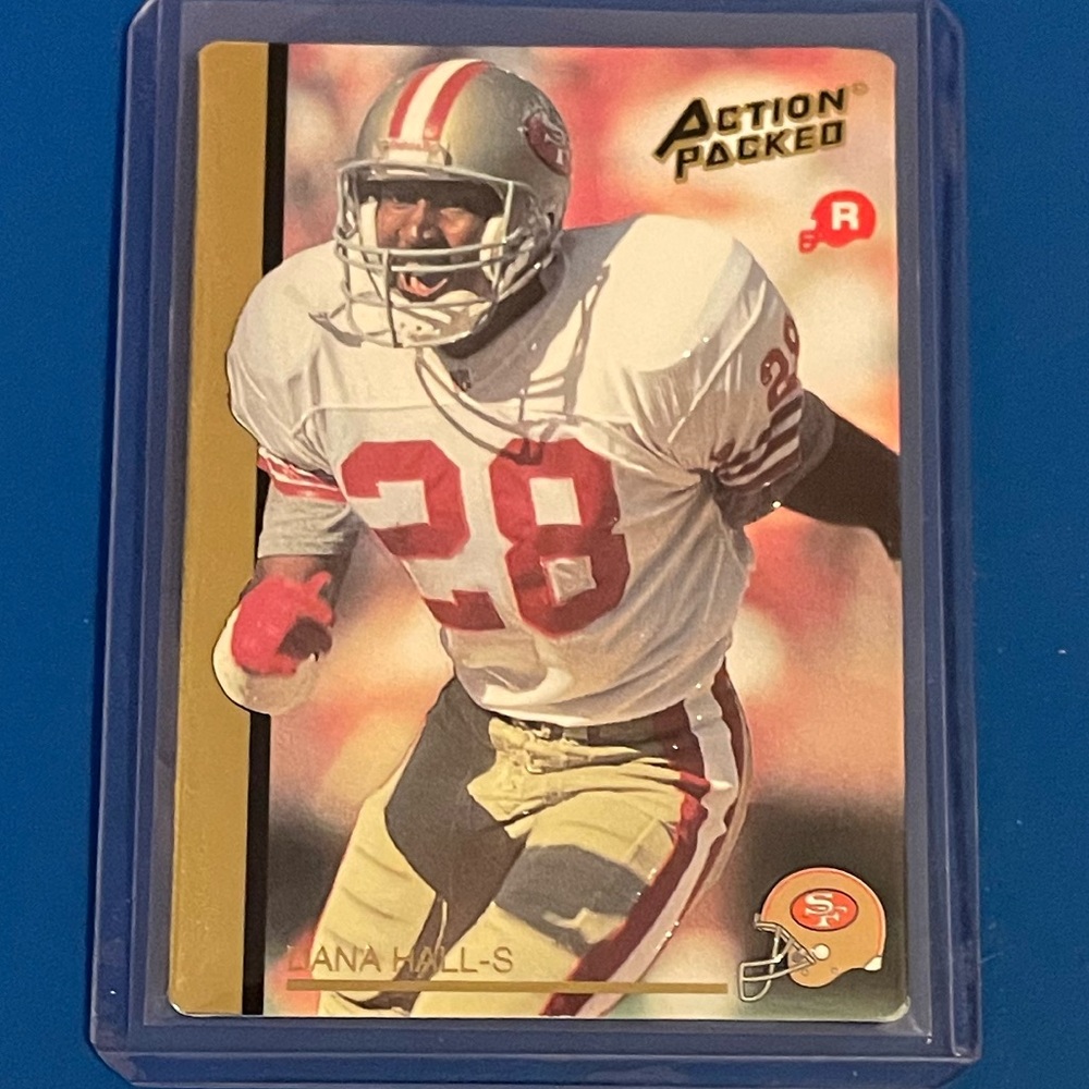 Dana Hall #17 [Rookie] 1992 Action Packed Rookie Update Football Trading Card